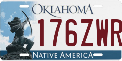 OK license plate 176ZWR