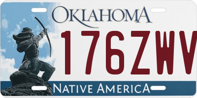 OK license plate 176ZWV