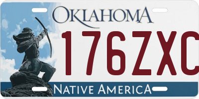 OK license plate 176ZXC