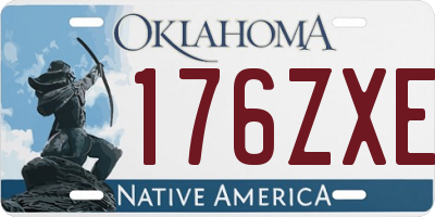 OK license plate 176ZXE