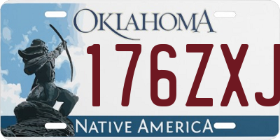 OK license plate 176ZXJ