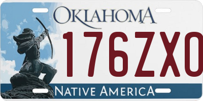 OK license plate 176ZXO