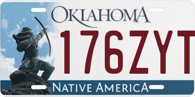 OK license plate 176ZYT