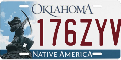 OK license plate 176ZYV