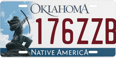 OK license plate 176ZZB