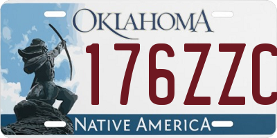 OK license plate 176ZZC