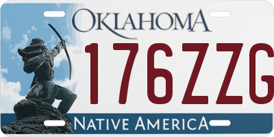 OK license plate 176ZZG