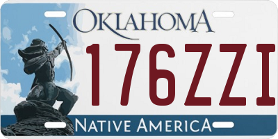 OK license plate 176ZZI