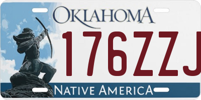 OK license plate 176ZZJ