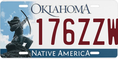OK license plate 176ZZW