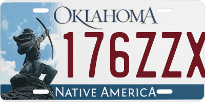 OK license plate 176ZZX