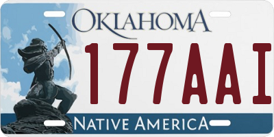 OK license plate 177AAI