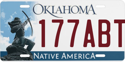 OK license plate 177ABT