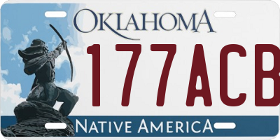 OK license plate 177ACB
