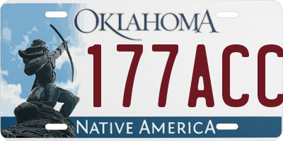 OK license plate 177ACC
