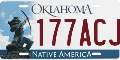 OK license plate 177ACJ
