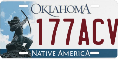 OK license plate 177ACV