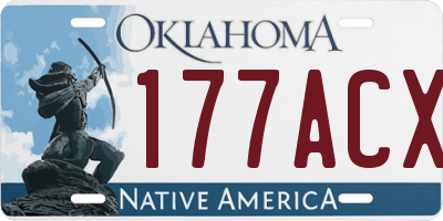OK license plate 177ACX