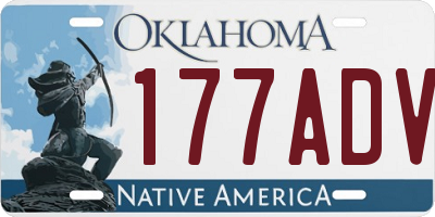 OK license plate 177ADV