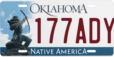 OK license plate 177ADY