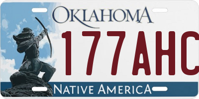 OK license plate 177AHC