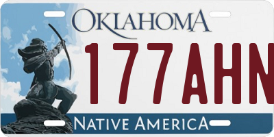 OK license plate 177AHN