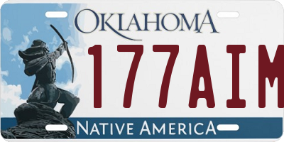 OK license plate 177AIM