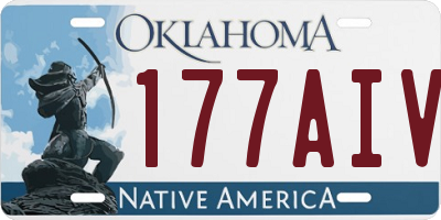 OK license plate 177AIV