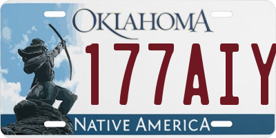 OK license plate 177AIY