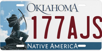 OK license plate 177AJS