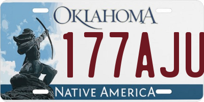 OK license plate 177AJU