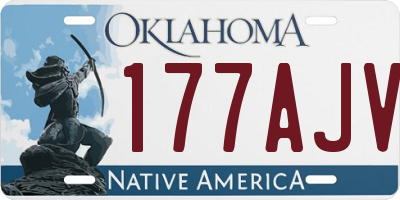 OK license plate 177AJV