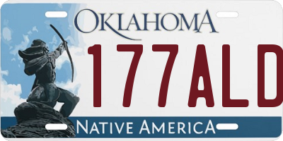 OK license plate 177ALD