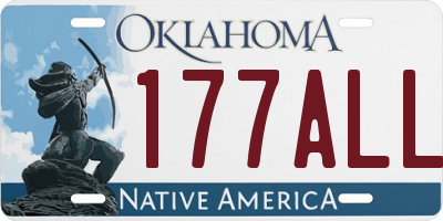OK license plate 177ALL