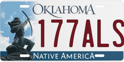 OK license plate 177ALS