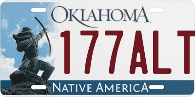 OK license plate 177ALT