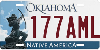 OK license plate 177AML