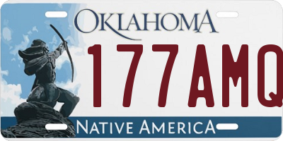 OK license plate 177AMQ