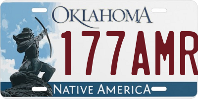 OK license plate 177AMR