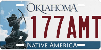 OK license plate 177AMT