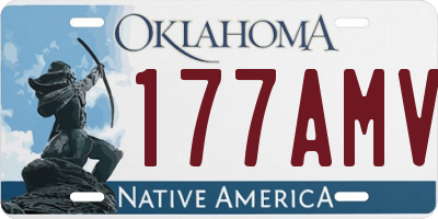 OK license plate 177AMV
