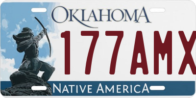 OK license plate 177AMX