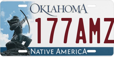 OK license plate 177AMZ