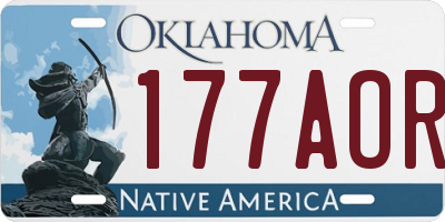 OK license plate 177AOR