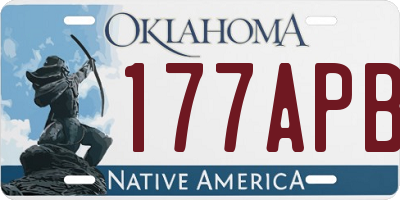 OK license plate 177APB