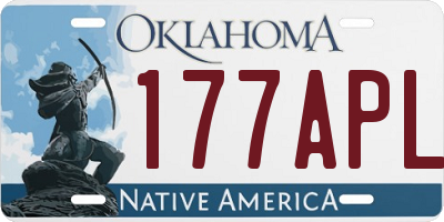 OK license plate 177APL