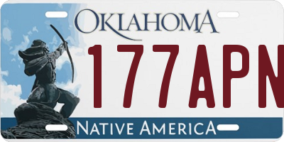 OK license plate 177APN