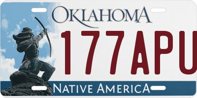OK license plate 177APU