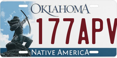OK license plate 177APV