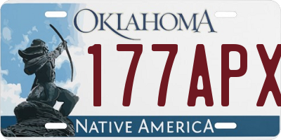 OK license plate 177APX